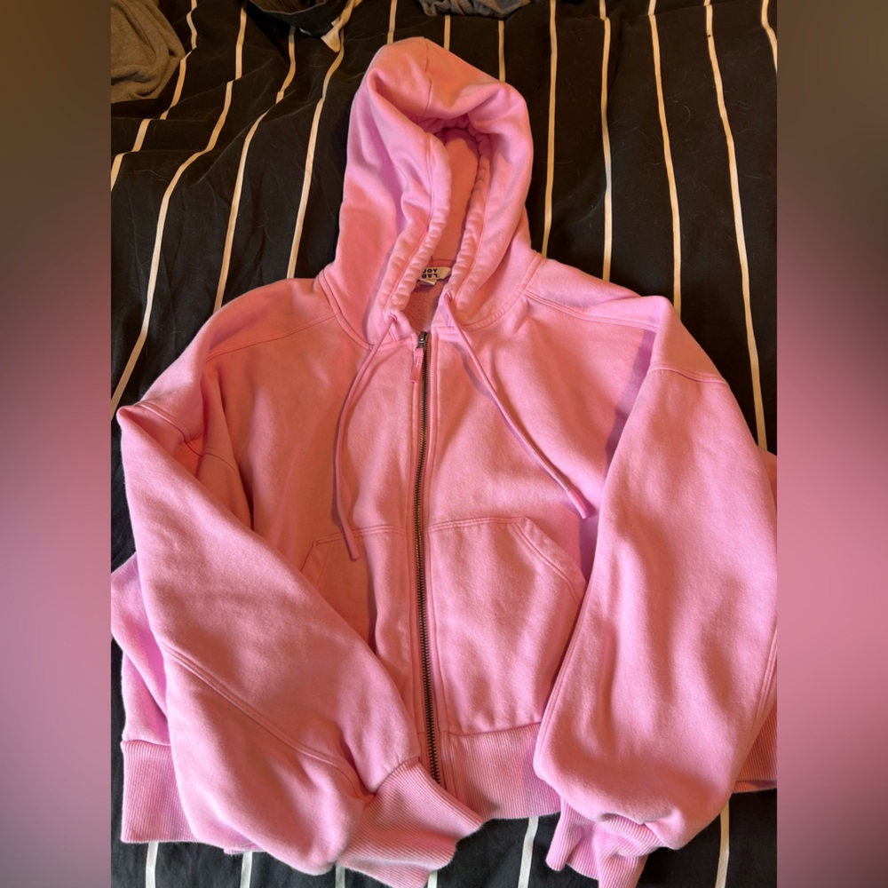 Pink Zip-Up Hoodie